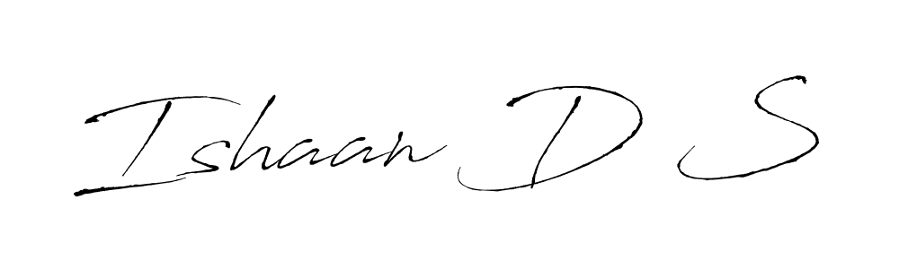 Make a beautiful signature design for name Ishaan D S. With this signature (Antro_Vectra) style, you can create a handwritten signature for free. Ishaan D S signature style 6 images and pictures png