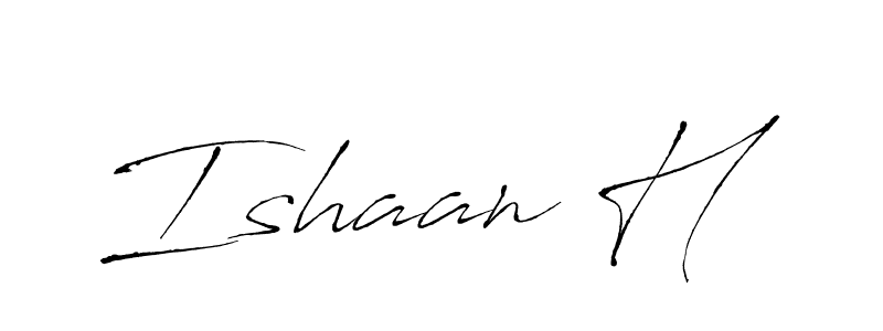 if you are searching for the best signature style for your name Ishaan H. so please give up your signature search. here we have designed multiple signature styles  using Antro_Vectra. Ishaan H signature style 6 images and pictures png