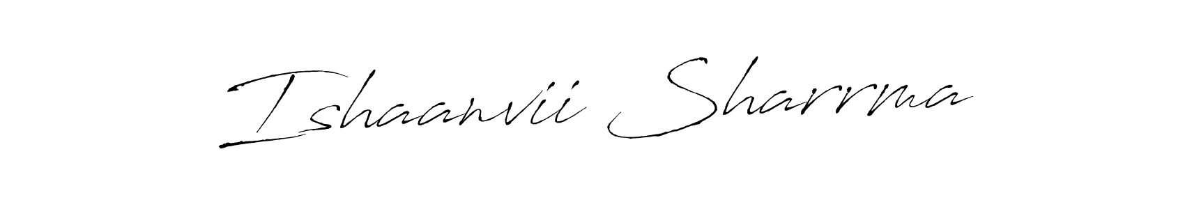 This is the best signature style for the Ishaanvii Sharrma name. Also you like these signature font (Antro_Vectra). Mix name signature. Ishaanvii Sharrma signature style 6 images and pictures png