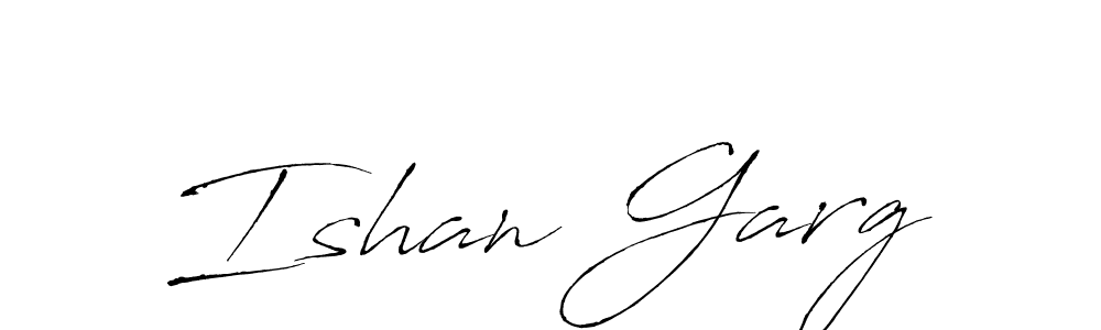 Design your own signature with our free online signature maker. With this signature software, you can create a handwritten (Antro_Vectra) signature for name Ishan Garg. Ishan Garg signature style 6 images and pictures png