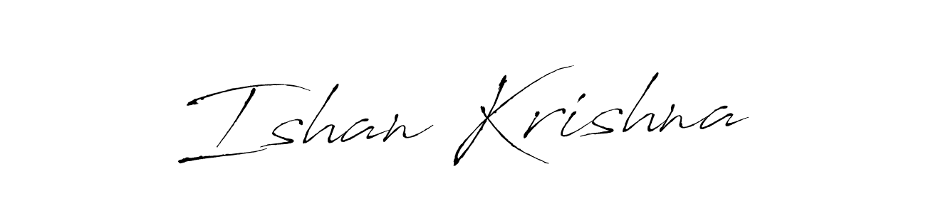 Design your own signature with our free online signature maker. With this signature software, you can create a handwritten (Antro_Vectra) signature for name Ishan Krishna. Ishan Krishna signature style 6 images and pictures png