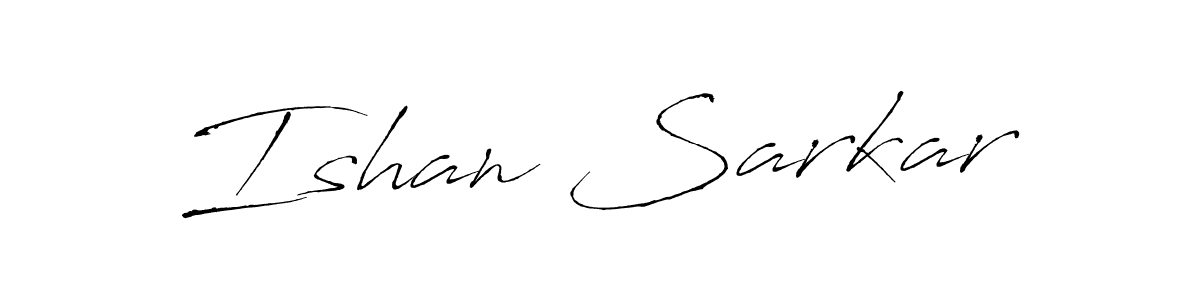 Make a beautiful signature design for name Ishan Sarkar. With this signature (Antro_Vectra) style, you can create a handwritten signature for free. Ishan Sarkar signature style 6 images and pictures png