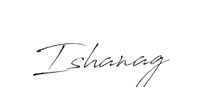 The best way (Antro_Vectra) to make a short signature is to pick only two or three words in your name. The name Ishanag include a total of six letters. For converting this name. Ishanag signature style 6 images and pictures png