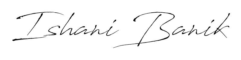 Also You can easily find your signature by using the search form. We will create Ishani Banik name handwritten signature images for you free of cost using Antro_Vectra sign style. Ishani Banik signature style 6 images and pictures png