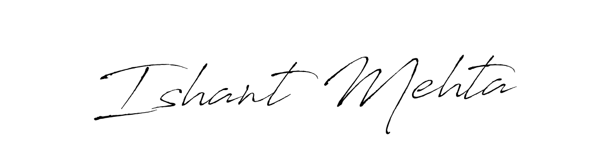 Antro_Vectra is a professional signature style that is perfect for those who want to add a touch of class to their signature. It is also a great choice for those who want to make their signature more unique. Get Ishant Mehta name to fancy signature for free. Ishant Mehta signature style 6 images and pictures png