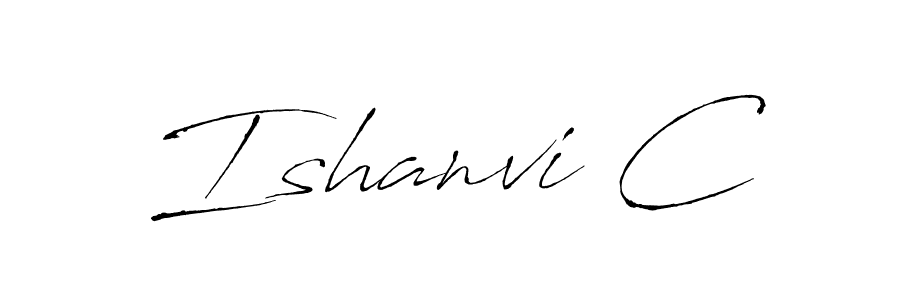 Also You can easily find your signature by using the search form. We will create Ishanvi C name handwritten signature images for you free of cost using Antro_Vectra sign style. Ishanvi C signature style 6 images and pictures png