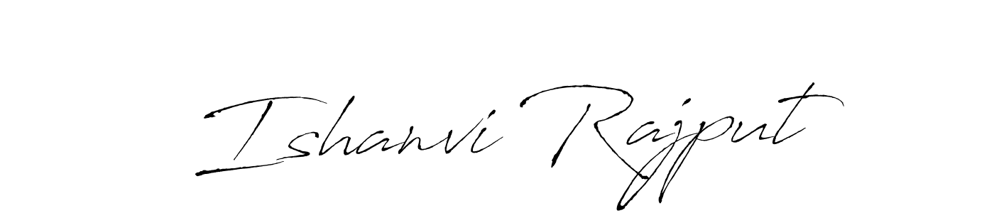 Create a beautiful signature design for name Ishanvi Rajput. With this signature (Antro_Vectra) fonts, you can make a handwritten signature for free. Ishanvi Rajput signature style 6 images and pictures png