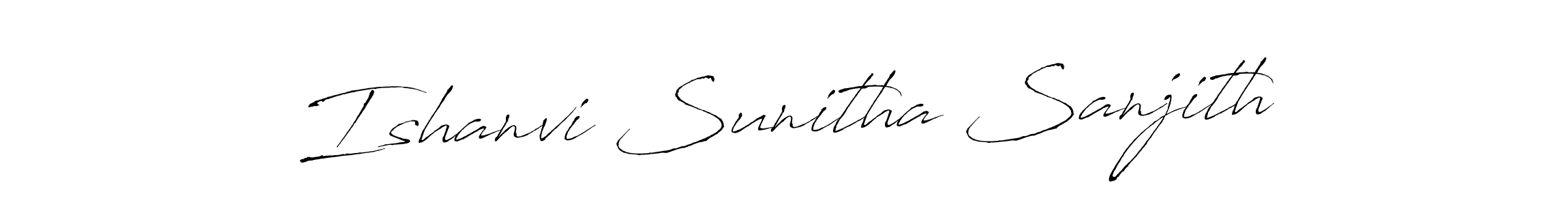 Use a signature maker to create a handwritten signature online. With this signature software, you can design (Antro_Vectra) your own signature for name Ishanvi Sunitha Sanjith. Ishanvi Sunitha Sanjith signature style 6 images and pictures png