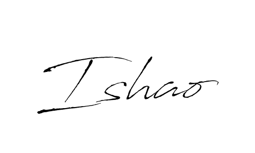 Create a beautiful signature design for name Ishao. With this signature (Antro_Vectra) fonts, you can make a handwritten signature for free. Ishao signature style 6 images and pictures png