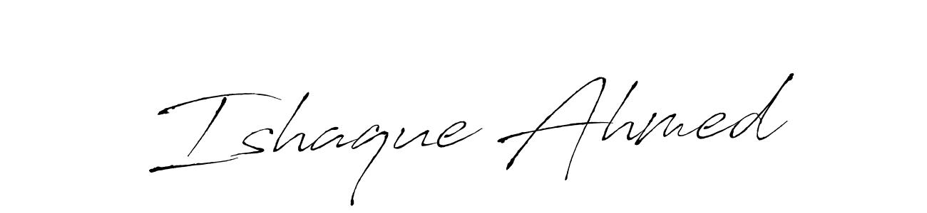 The best way (Antro_Vectra) to make a short signature is to pick only two or three words in your name. The name Ishaque Ahmed include a total of six letters. For converting this name. Ishaque Ahmed signature style 6 images and pictures png