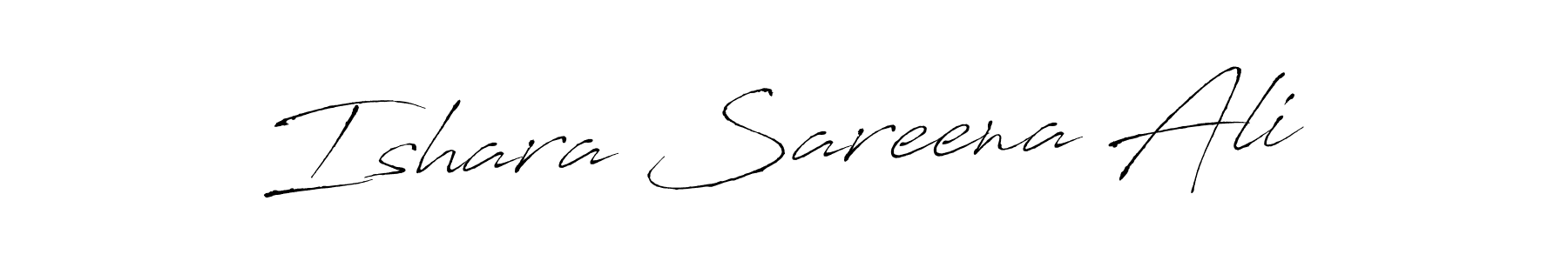 Design your own signature with our free online signature maker. With this signature software, you can create a handwritten (Antro_Vectra) signature for name Ishara Sareena Ali. Ishara Sareena Ali signature style 6 images and pictures png