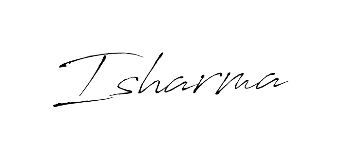 Isharma stylish signature style. Best Handwritten Sign (Antro_Vectra) for my name. Handwritten Signature Collection Ideas for my name Isharma. Isharma signature style 6 images and pictures png