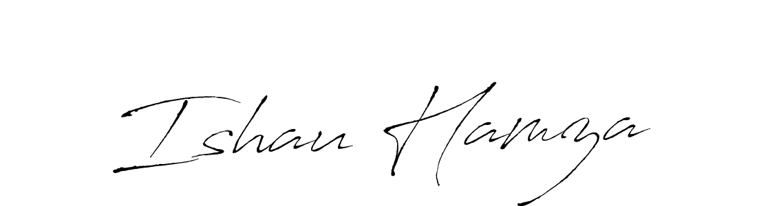 How to make Ishau Hamza signature? Antro_Vectra is a professional autograph style. Create handwritten signature for Ishau Hamza name. Ishau Hamza signature style 6 images and pictures png
