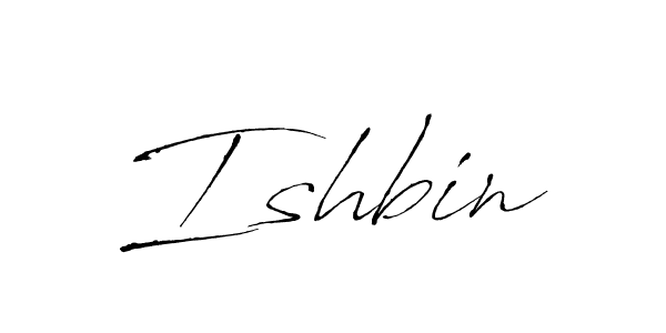 Design your own signature with our free online signature maker. With this signature software, you can create a handwritten (Antro_Vectra) signature for name Ishbin. Ishbin signature style 6 images and pictures png