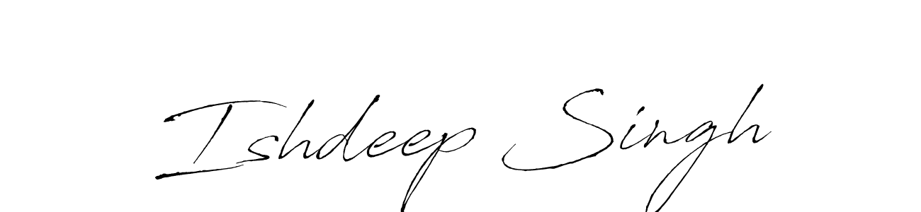 How to make Ishdeep Singh name signature. Use Antro_Vectra style for creating short signs online. This is the latest handwritten sign. Ishdeep Singh signature style 6 images and pictures png