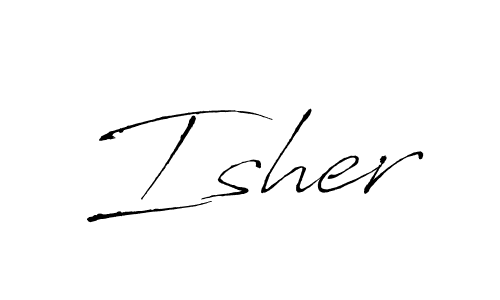 Antro_Vectra is a professional signature style that is perfect for those who want to add a touch of class to their signature. It is also a great choice for those who want to make their signature more unique. Get Isher name to fancy signature for free. Isher signature style 6 images and pictures png