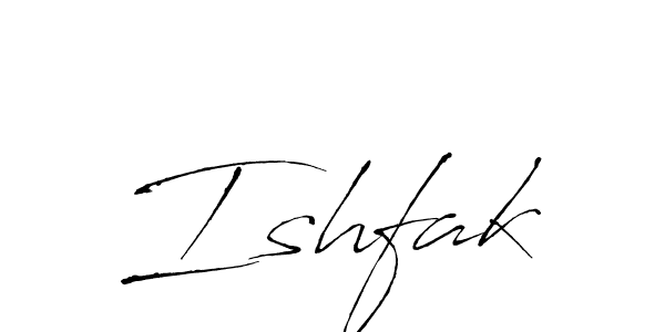 How to make Ishfak signature? Antro_Vectra is a professional autograph style. Create handwritten signature for Ishfak name. Ishfak signature style 6 images and pictures png