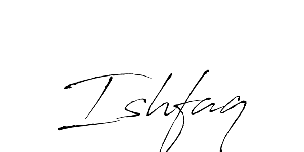 How to make Ishfaq name signature. Use Antro_Vectra style for creating short signs online. This is the latest handwritten sign. Ishfaq signature style 6 images and pictures png