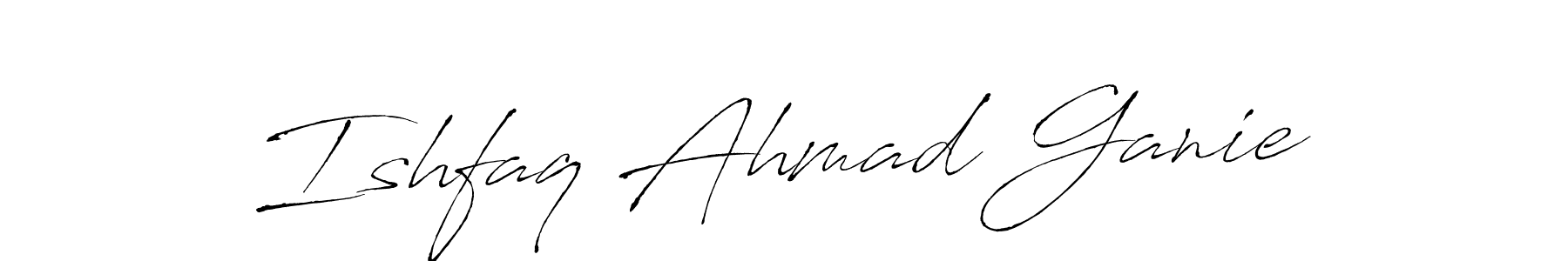 How to make Ishfaq Ahmad Ganie signature? Antro_Vectra is a professional autograph style. Create handwritten signature for Ishfaq Ahmad Ganie name. Ishfaq Ahmad Ganie signature style 6 images and pictures png