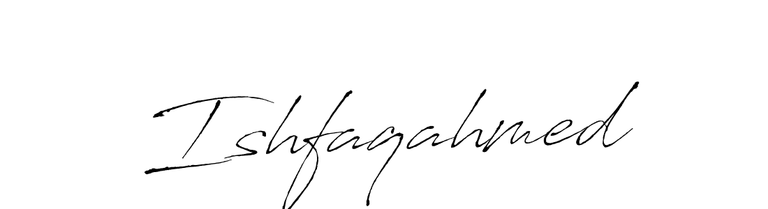 Create a beautiful signature design for name Ishfaqahmed. With this signature (Antro_Vectra) fonts, you can make a handwritten signature for free. Ishfaqahmed signature style 6 images and pictures png