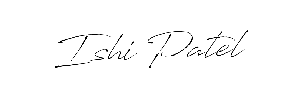 How to make Ishi Patel name signature. Use Antro_Vectra style for creating short signs online. This is the latest handwritten sign. Ishi Patel signature style 6 images and pictures png