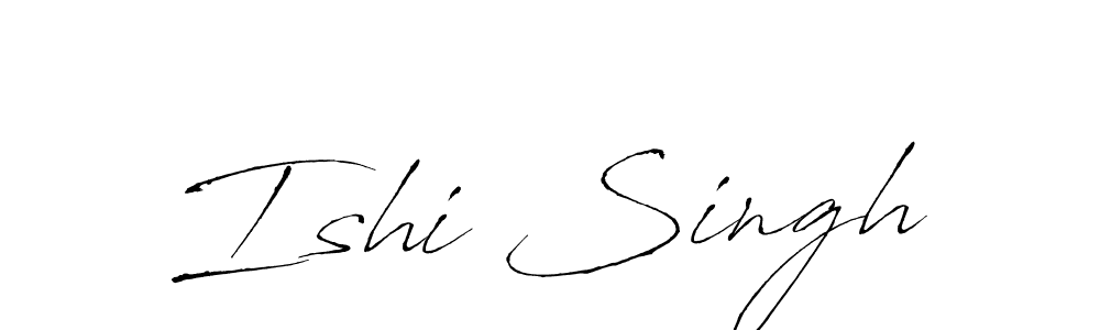 How to make Ishi Singh name signature. Use Antro_Vectra style for creating short signs online. This is the latest handwritten sign. Ishi Singh signature style 6 images and pictures png