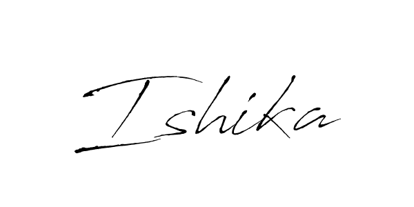Ishika stylish signature style. Best Handwritten Sign (Antro_Vectra) for my name. Handwritten Signature Collection Ideas for my name Ishika. Ishika signature style 6 images and pictures png