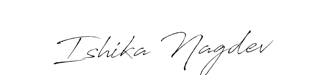 You can use this online signature creator to create a handwritten signature for the name Ishika Nagdev. This is the best online autograph maker. Ishika Nagdev signature style 6 images and pictures png