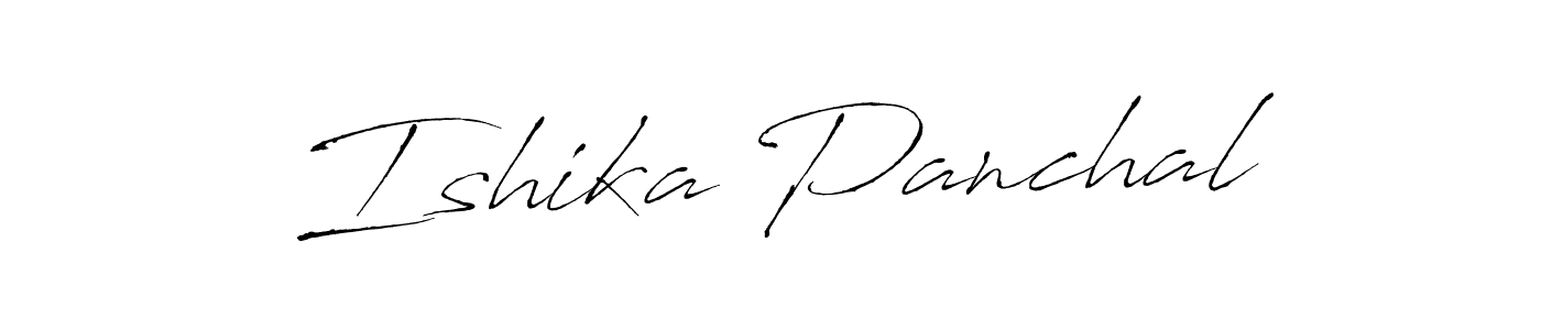 Similarly Antro_Vectra is the best handwritten signature design. Signature creator online .You can use it as an online autograph creator for name Ishika Panchal. Ishika Panchal signature style 6 images and pictures png