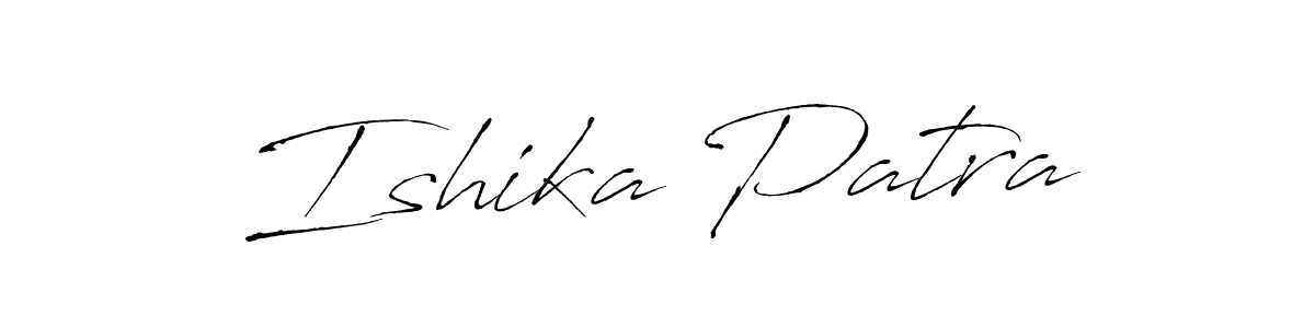 Create a beautiful signature design for name Ishika Patra. With this signature (Antro_Vectra) fonts, you can make a handwritten signature for free. Ishika Patra signature style 6 images and pictures png