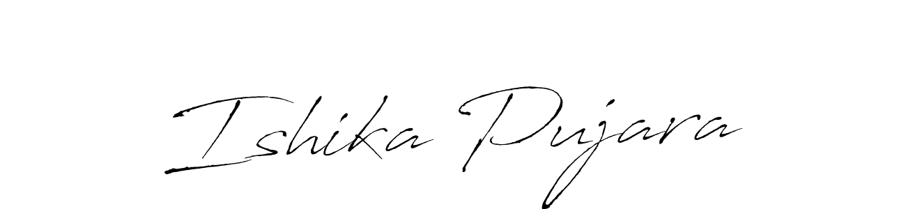 Design your own signature with our free online signature maker. With this signature software, you can create a handwritten (Antro_Vectra) signature for name Ishika Pujara. Ishika Pujara signature style 6 images and pictures png