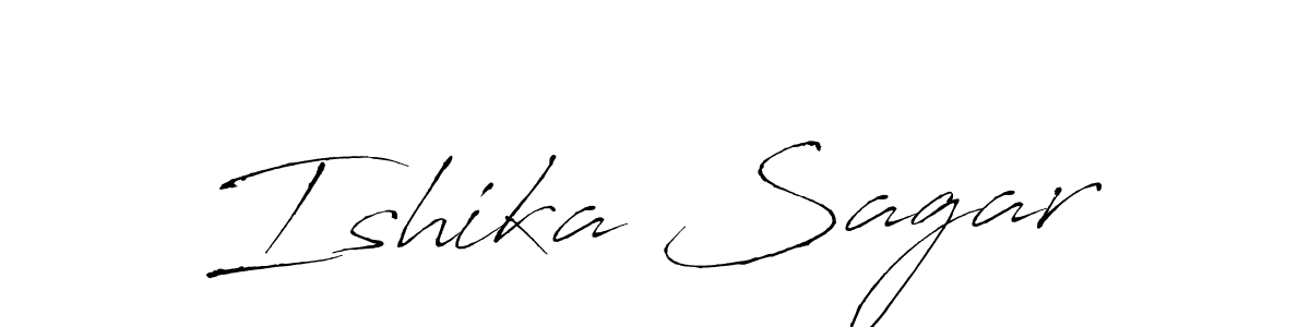 Make a beautiful signature design for name Ishika Sagar. With this signature (Antro_Vectra) style, you can create a handwritten signature for free. Ishika Sagar signature style 6 images and pictures png