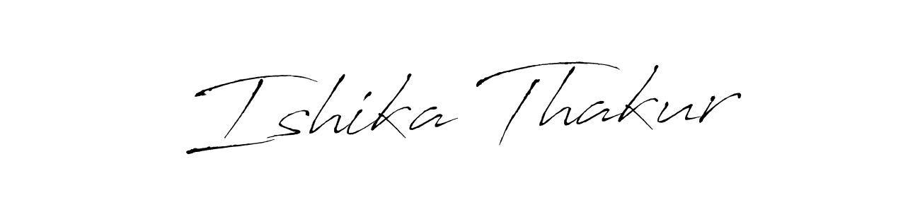 The best way (Antro_Vectra) to make a short signature is to pick only two or three words in your name. The name Ishika Thakur include a total of six letters. For converting this name. Ishika Thakur signature style 6 images and pictures png