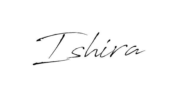 Make a beautiful signature design for name Ishira. With this signature (Antro_Vectra) style, you can create a handwritten signature for free. Ishira signature style 6 images and pictures png