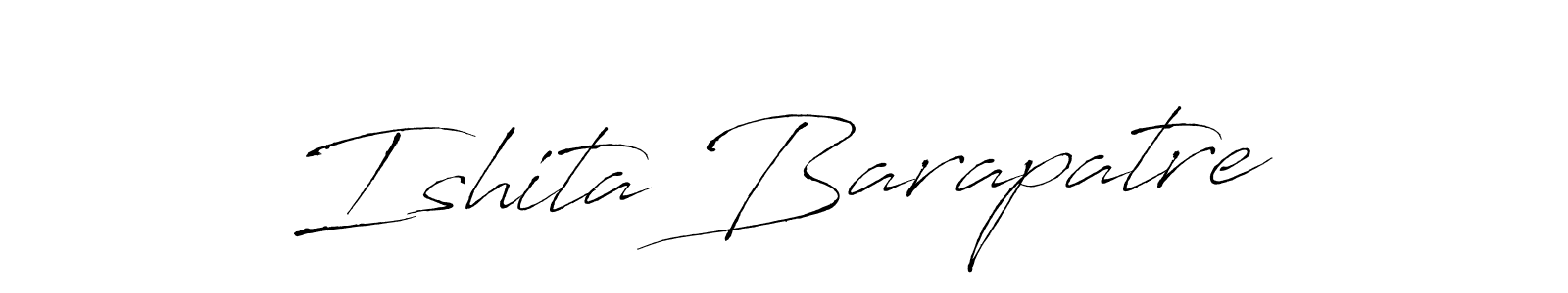 Make a beautiful signature design for name Ishita Barapatre. Use this online signature maker to create a handwritten signature for free. Ishita Barapatre signature style 6 images and pictures png