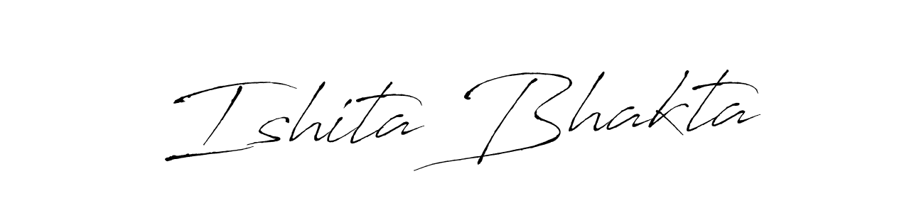 Also we have Ishita Bhakta name is the best signature style. Create professional handwritten signature collection using Antro_Vectra autograph style. Ishita Bhakta signature style 6 images and pictures png