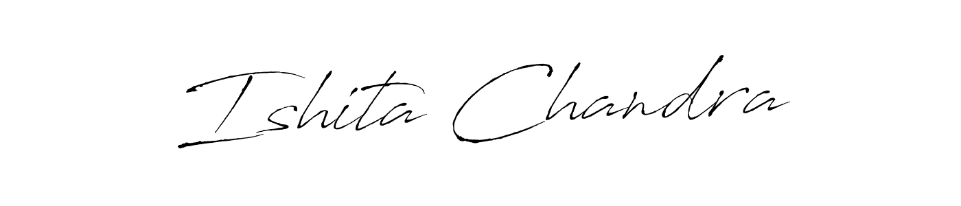 Antro_Vectra is a professional signature style that is perfect for those who want to add a touch of class to their signature. It is also a great choice for those who want to make their signature more unique. Get Ishita Chandra name to fancy signature for free. Ishita Chandra signature style 6 images and pictures png