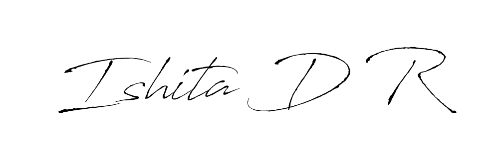 Ishita D R stylish signature style. Best Handwritten Sign (Antro_Vectra) for my name. Handwritten Signature Collection Ideas for my name Ishita D R. Ishita D R signature style 6 images and pictures png