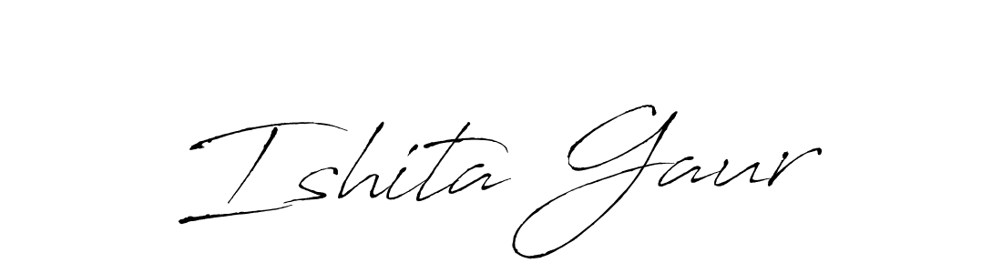 if you are searching for the best signature style for your name Ishita Gaur. so please give up your signature search. here we have designed multiple signature styles  using Antro_Vectra. Ishita Gaur signature style 6 images and pictures png