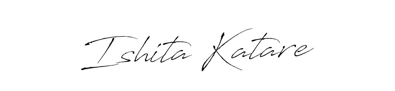 Also we have Ishita Katare name is the best signature style. Create professional handwritten signature collection using Antro_Vectra autograph style. Ishita Katare signature style 6 images and pictures png