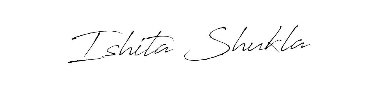 The best way (Antro_Vectra) to make a short signature is to pick only two or three words in your name. The name Ishita Shukla include a total of six letters. For converting this name. Ishita Shukla signature style 6 images and pictures png