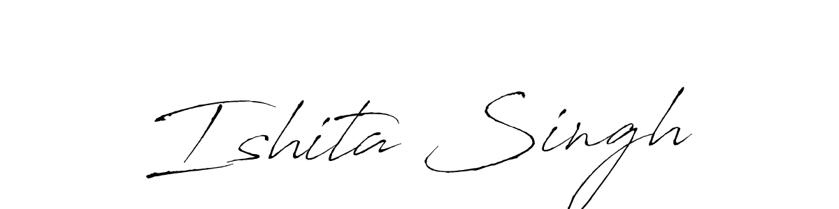 You should practise on your own different ways (Antro_Vectra) to write your name (Ishita Singh) in signature. don't let someone else do it for you. Ishita Singh signature style 6 images and pictures png