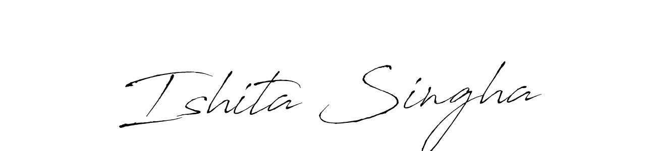 Ishita Singha stylish signature style. Best Handwritten Sign (Antro_Vectra) for my name. Handwritten Signature Collection Ideas for my name Ishita Singha. Ishita Singha signature style 6 images and pictures png