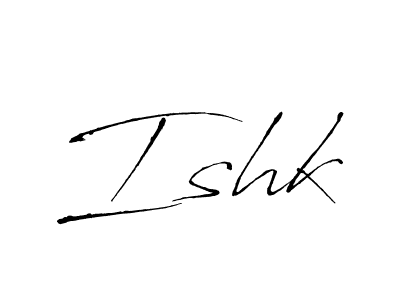 The best way (Antro_Vectra) to make a short signature is to pick only two or three words in your name. The name Ishk include a total of six letters. For converting this name. Ishk signature style 6 images and pictures png