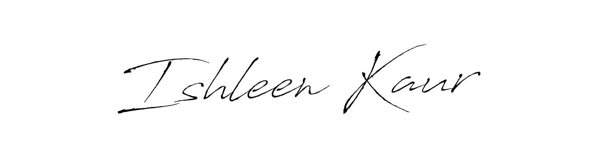 Ishleen Kaur stylish signature style. Best Handwritten Sign (Antro_Vectra) for my name. Handwritten Signature Collection Ideas for my name Ishleen Kaur. Ishleen Kaur signature style 6 images and pictures png