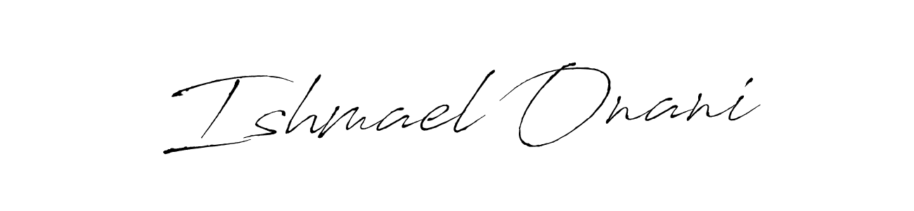 Antro_Vectra is a professional signature style that is perfect for those who want to add a touch of class to their signature. It is also a great choice for those who want to make their signature more unique. Get Ishmael Onani name to fancy signature for free. Ishmael Onani signature style 6 images and pictures png