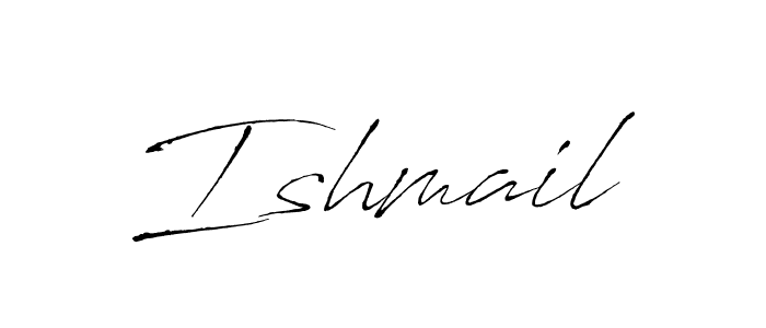 How to make Ishmail name signature. Use Antro_Vectra style for creating short signs online. This is the latest handwritten sign. Ishmail signature style 6 images and pictures png