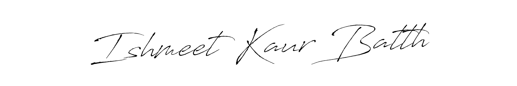 Also You can easily find your signature by using the search form. We will create Ishmeet Kaur Batth name handwritten signature images for you free of cost using Antro_Vectra sign style. Ishmeet Kaur Batth signature style 6 images and pictures png