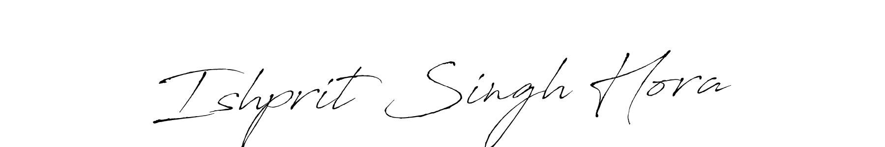 Create a beautiful signature design for name Ishprit Singh Hora. With this signature (Antro_Vectra) fonts, you can make a handwritten signature for free. Ishprit Singh Hora signature style 6 images and pictures png