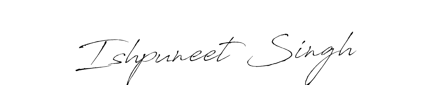 Antro_Vectra is a professional signature style that is perfect for those who want to add a touch of class to their signature. It is also a great choice for those who want to make their signature more unique. Get Ishpuneet Singh name to fancy signature for free. Ishpuneet Singh signature style 6 images and pictures png